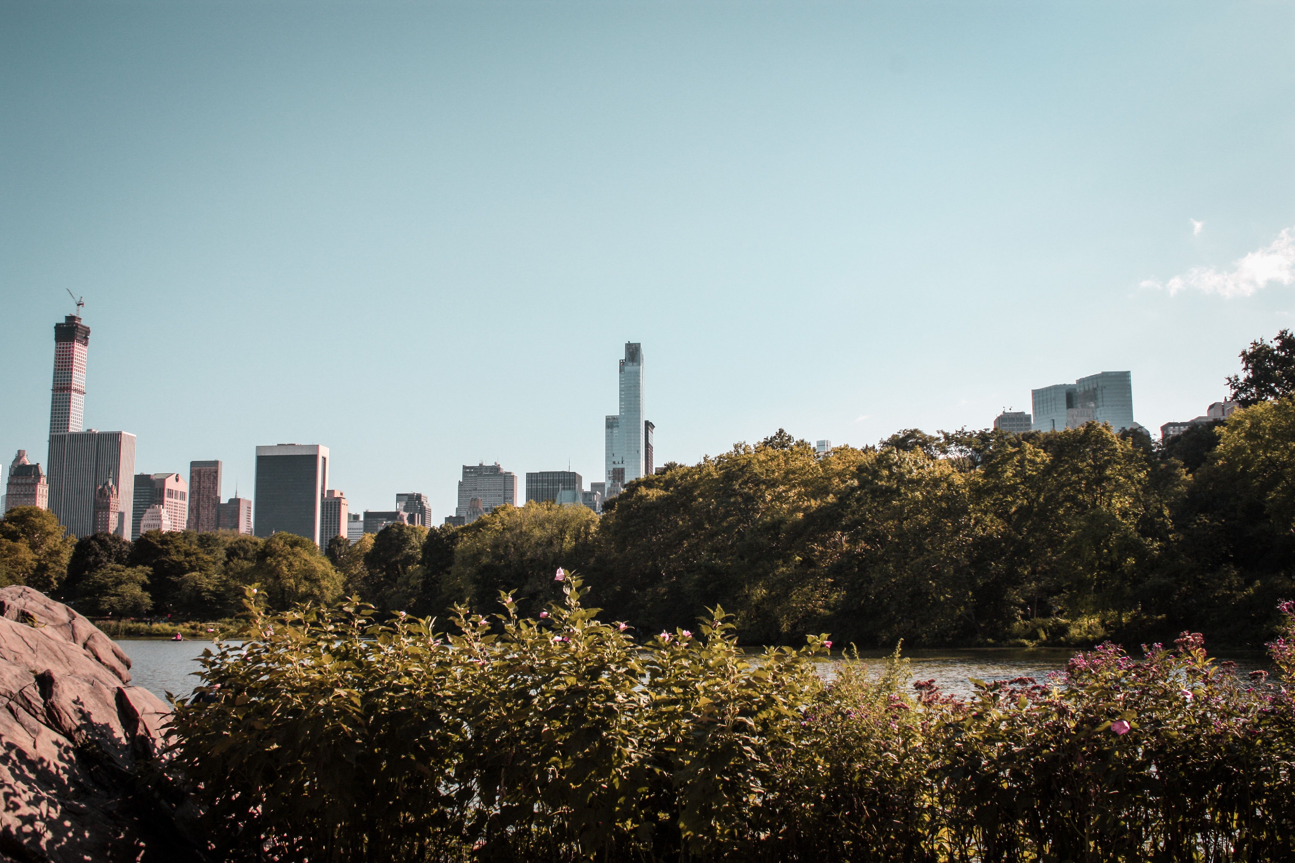 Une vue sur les buildings de Manhattan depuis Central Park par Mélanie